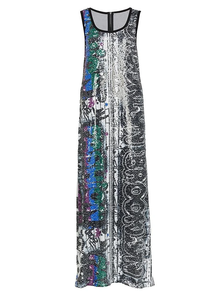 Kimberly Goldson Nelli Metallic Shift Dress 1