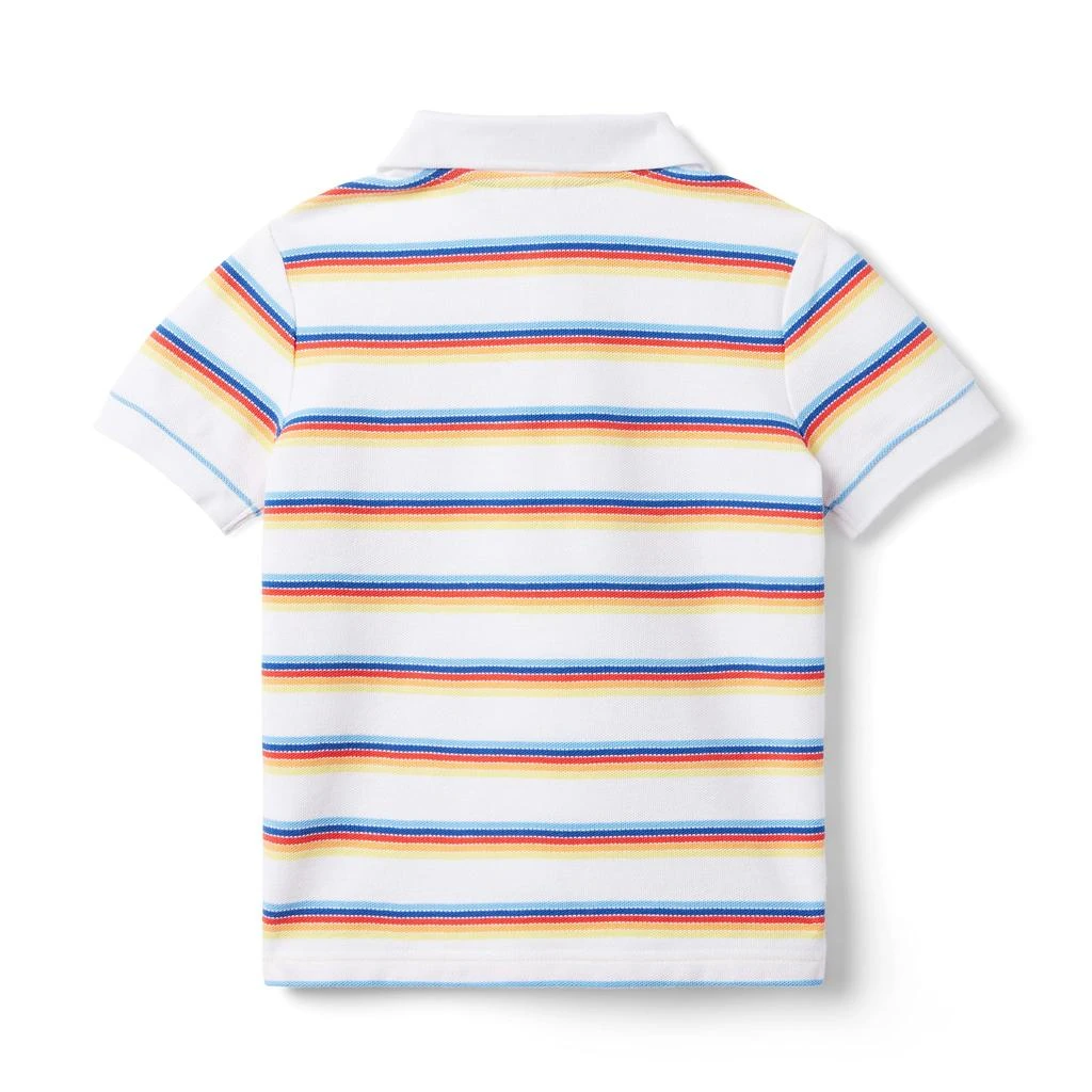 Janie and Jack Striped Pique Polo (Toddler/Little Kids/Big Kids) 2