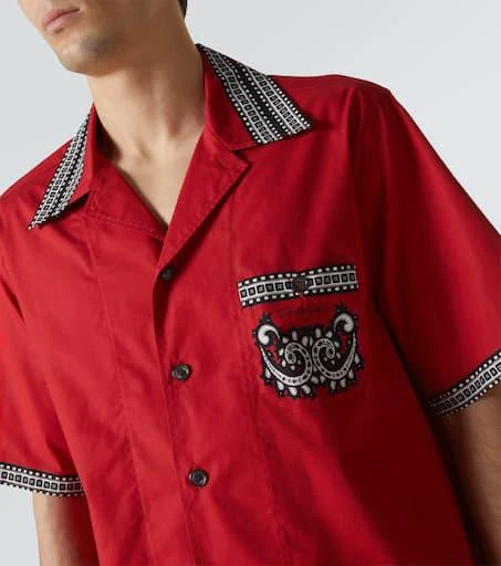 Dolce 
Gabbana Bandana cotton bowling shirt 5
