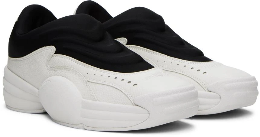 Alexander Wang White & Black AW Hoop Slip-On Sneakers 4