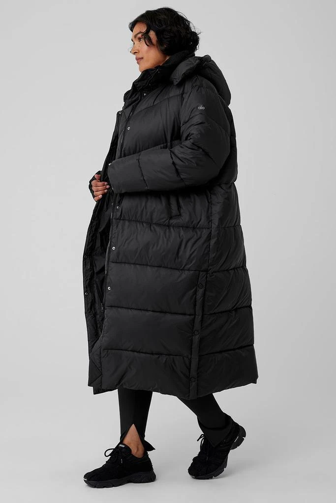 Alo Gold Rush Puffer Trench - Black 8