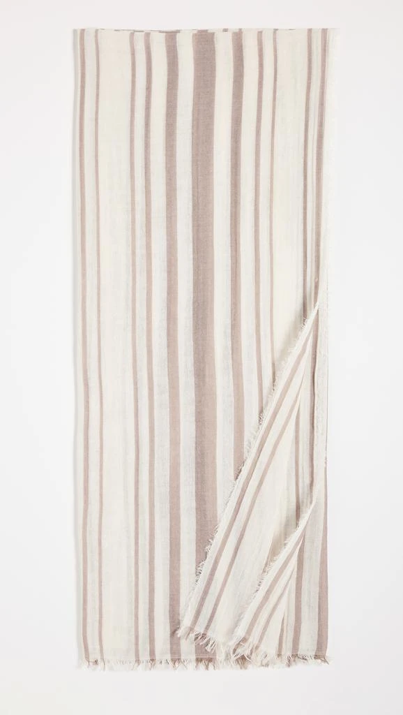 Vince Vince Cotton Variegated Stripe Scarf 4