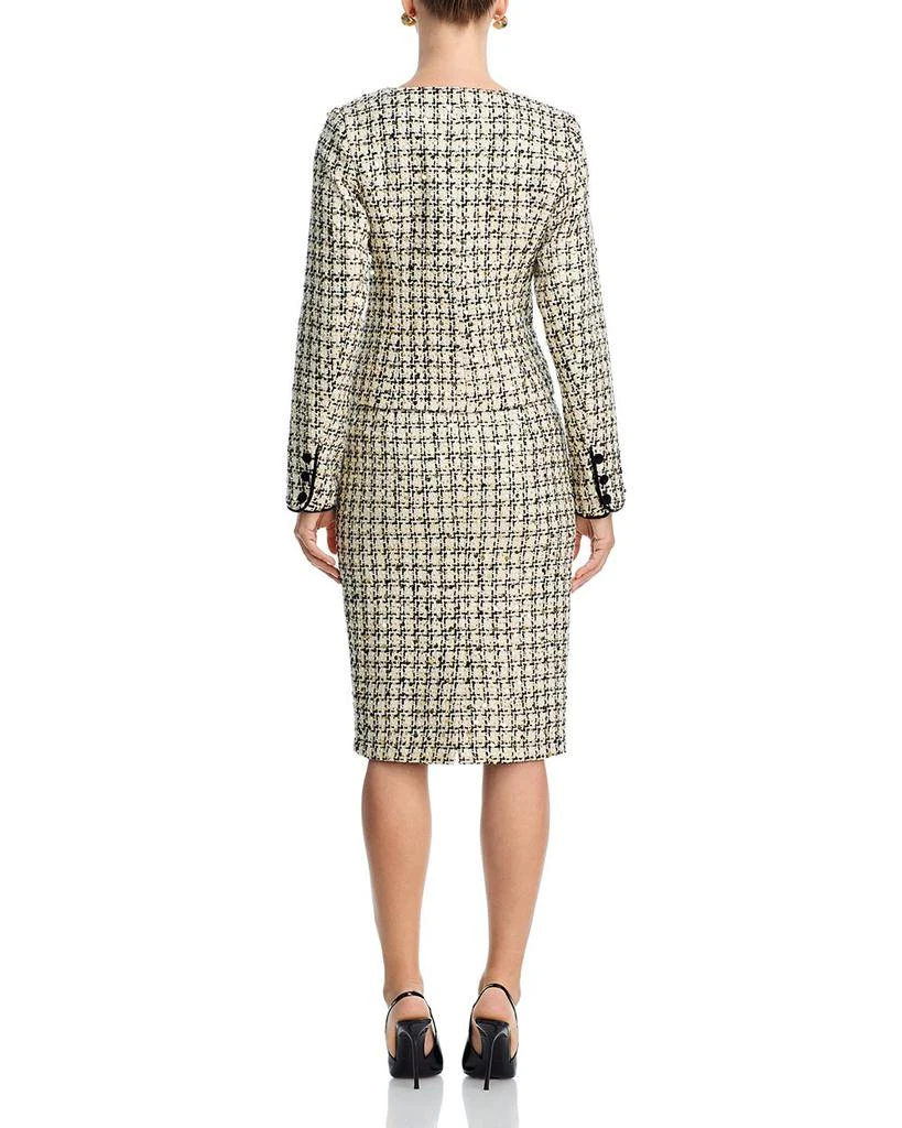 AQUA Sequin Tweed Midi Skirt - Exclusive 3