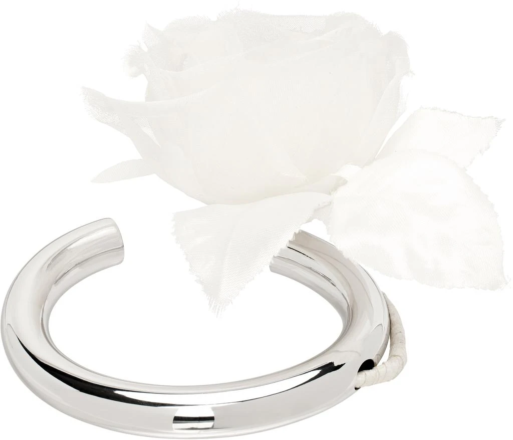 D'heygere SSENSE Exclusive Bridal Capsule Flower Cuff Bracelet 2