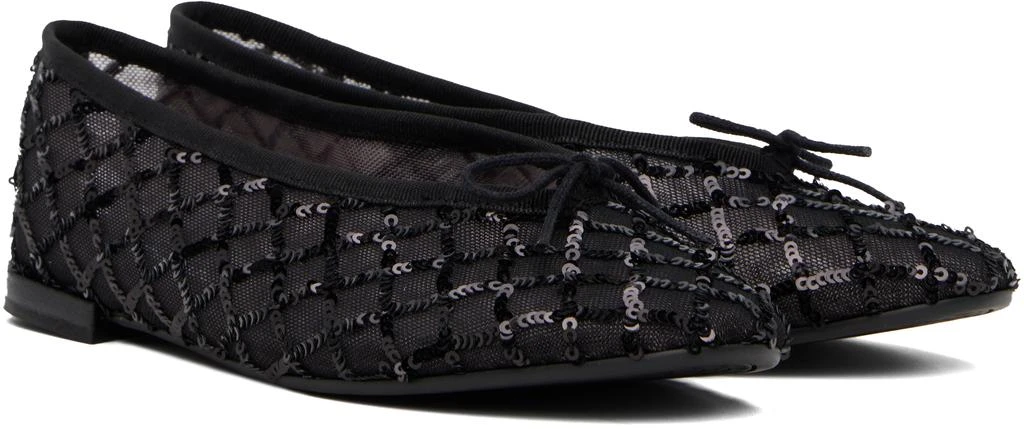 Repetto Black Lilouh Almond-Toe Ballerina Flats 4