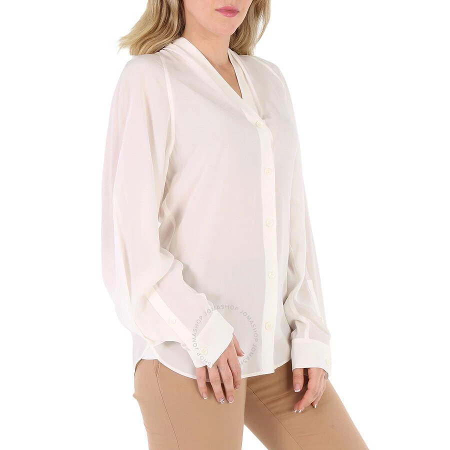 Burberry Ladies Natural White Fion Long-Sleeve Shirt 2