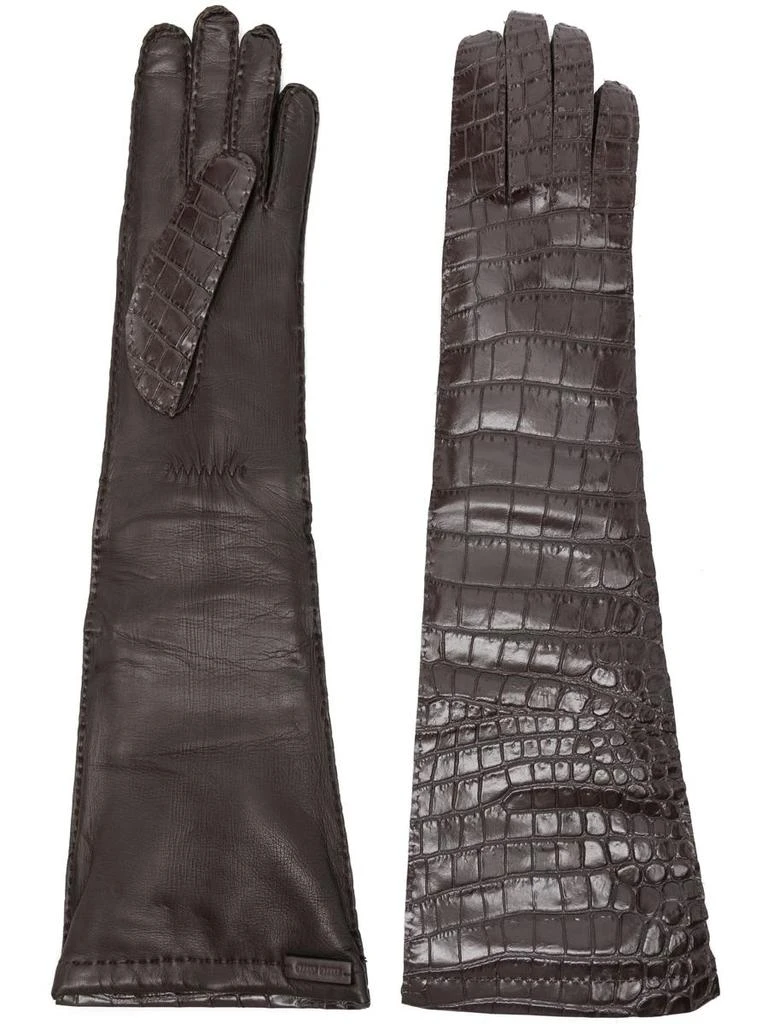 Miu Miu Miu Miu Leather Gloves 1