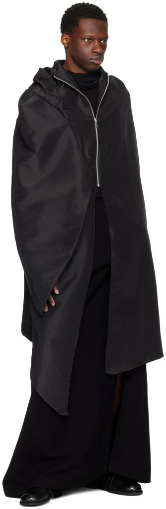 Nuba Black Poncho Coat 4