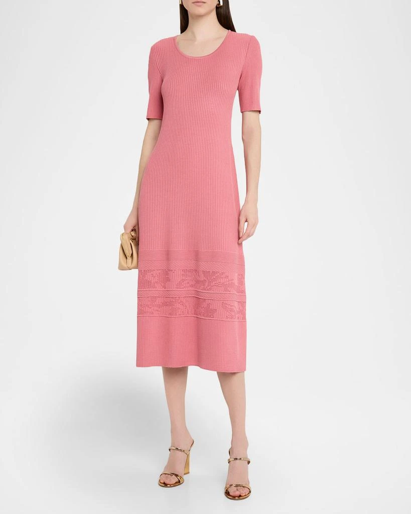 knit a line dresses Knit A-line Midi Dress