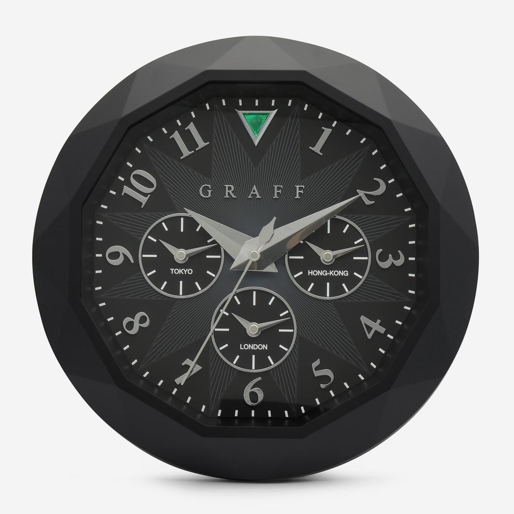 Graff Graff Four Time Zones Wall Clock 108451