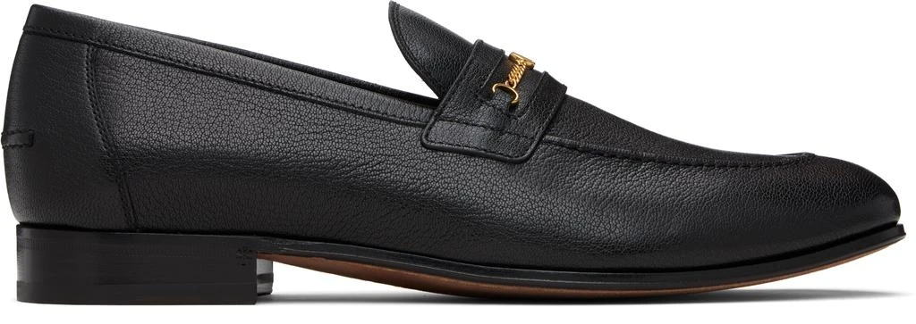 Valentino Black Vlogo Signature Kidskin Loafers 1