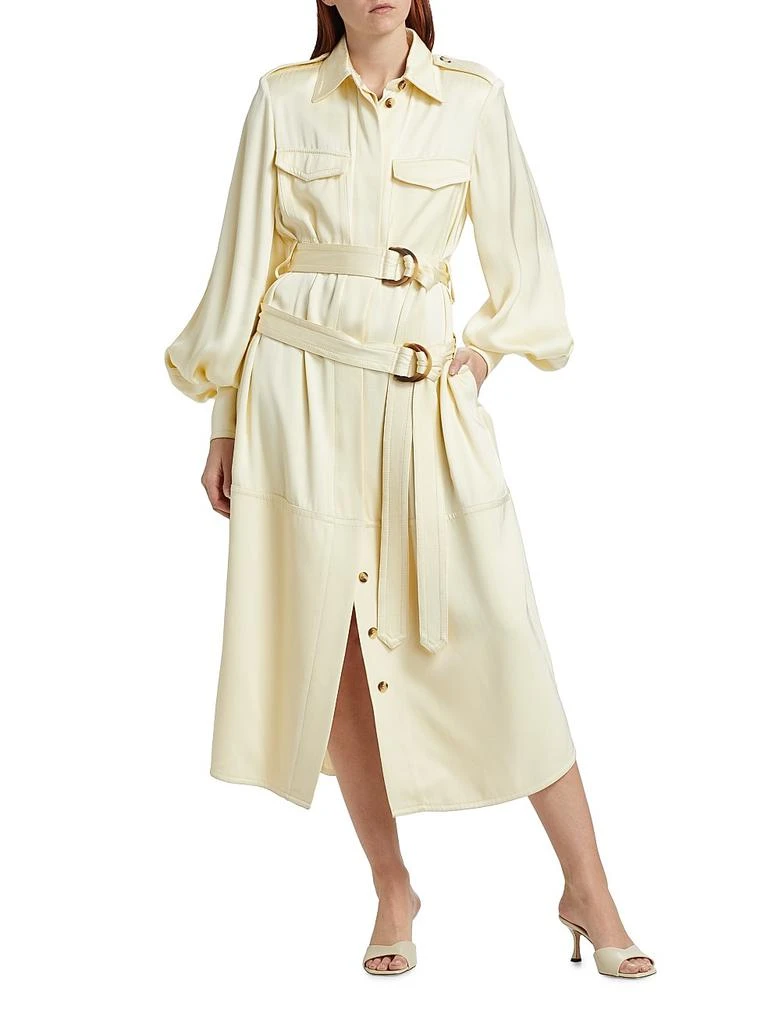 Balance Cargo Belted Midi-Dress  On Sale Now with Up to 63% Off | Discover  Exclusive Deals & Savings at BeyondStyle  Authentic Zimmermann puff sleeve |women's|long sleeve|shirtdress|women-owned or  founded|midi-length|solid|Women's|dresses|a-line ...