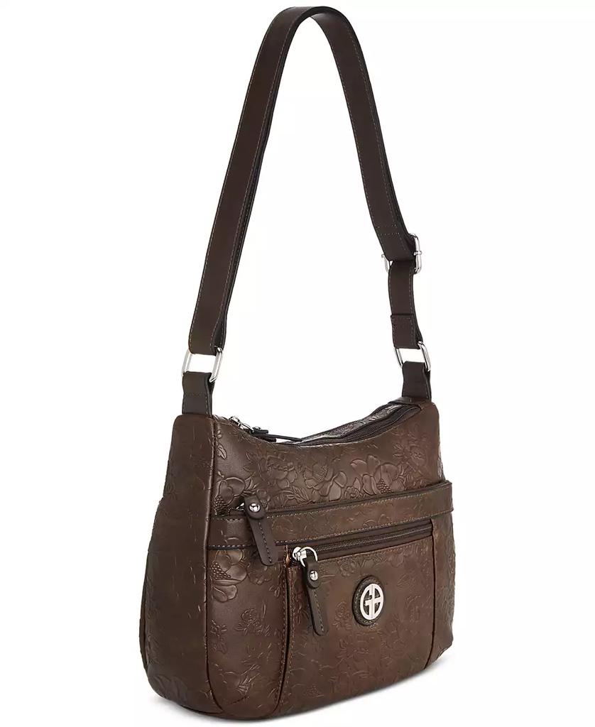 Giani Bernini Faux Leather Tooling Hobo, Created for Macy's