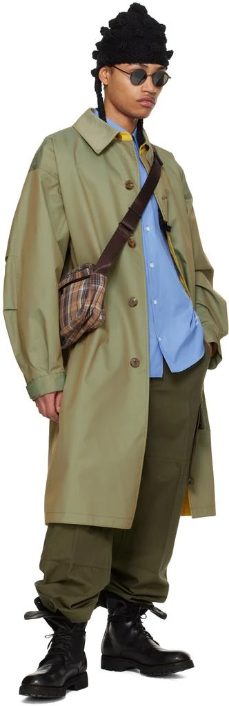 Comme des Garcons Khaki Spread Collar Trench Coat 4