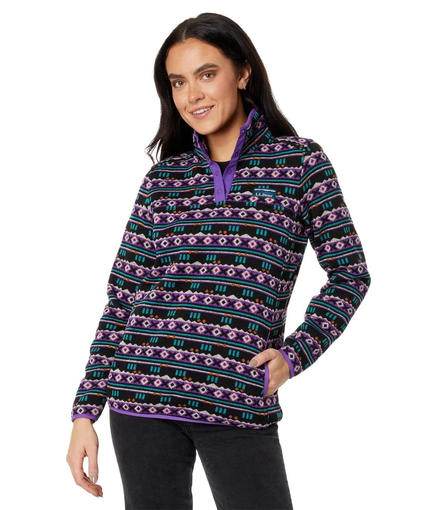 L.L.Bean Sweater Fleece Pullover Print 1