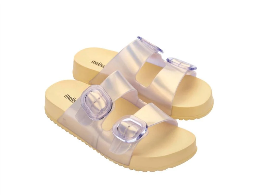 Melissa Women's Cozy Slides In Yellow 1
