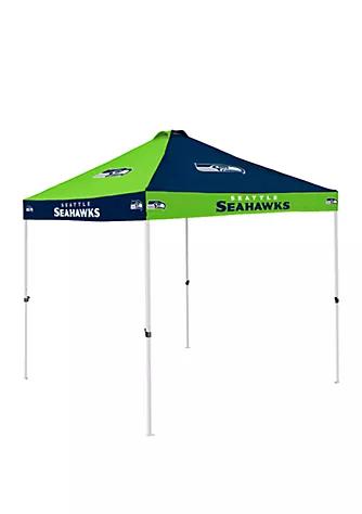 Logo Brands Nfl Seattle Seahawks 108 In X 108 In X 108 In Checkerboard Tent