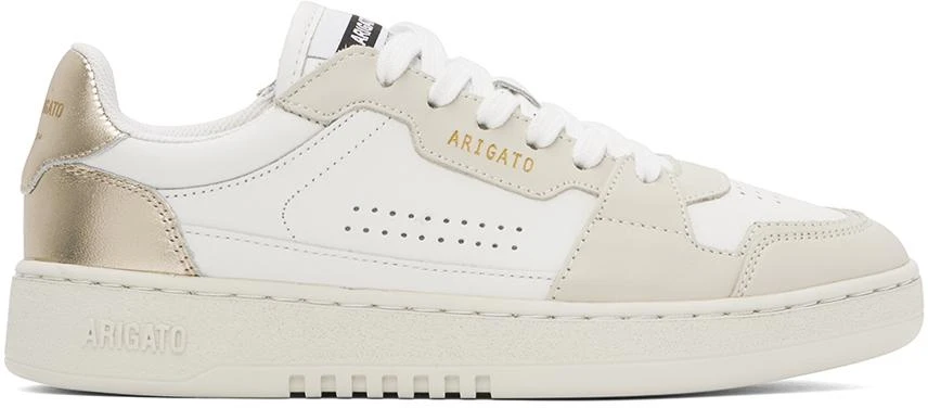 Axel Arigato White & Gold Dice Lo Sneakers 1