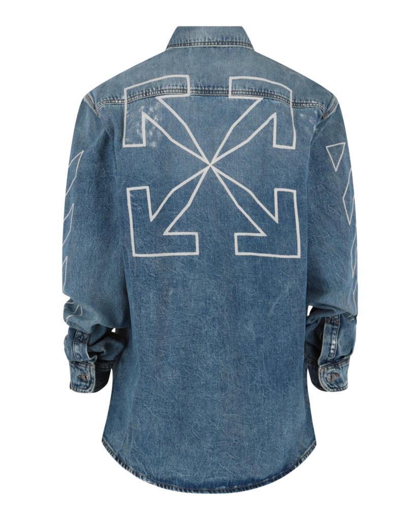 Off-White Diag Outline Paint Denim Jacket