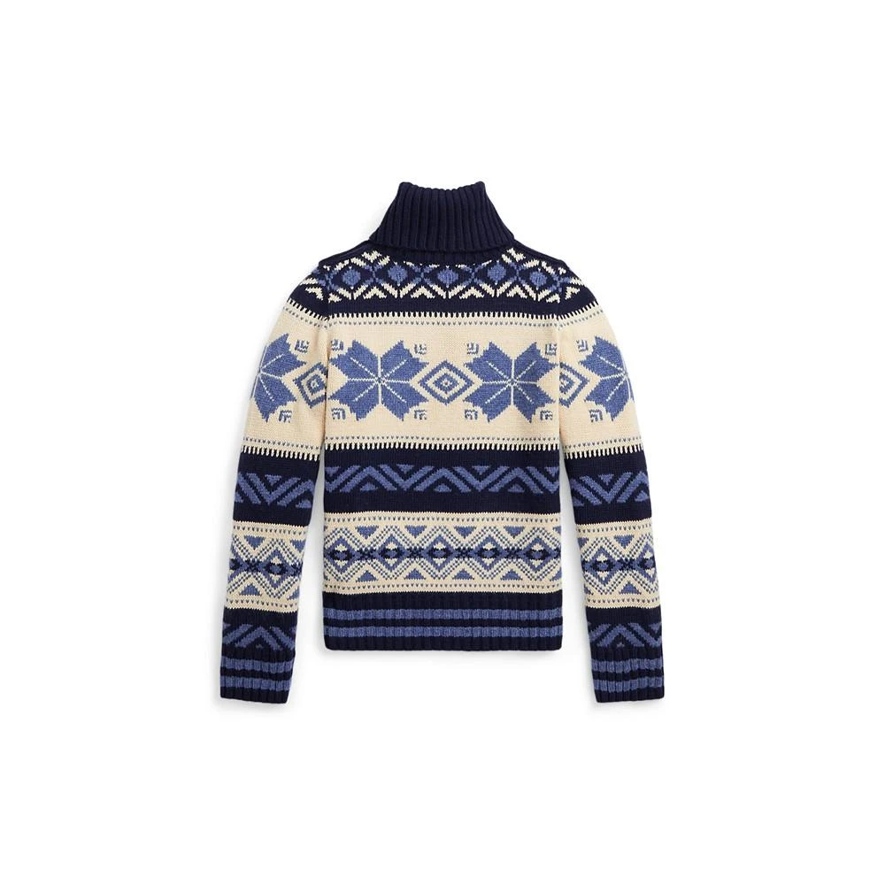 Polo Ralph Lauren Big Girls Fair Isle Wool-Blend Turtleneck Sweater 5