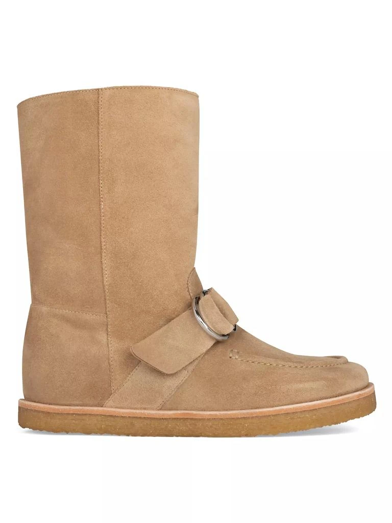 PIERRE HARDY Snow Rider Buckle-Accented Suede Boots 1