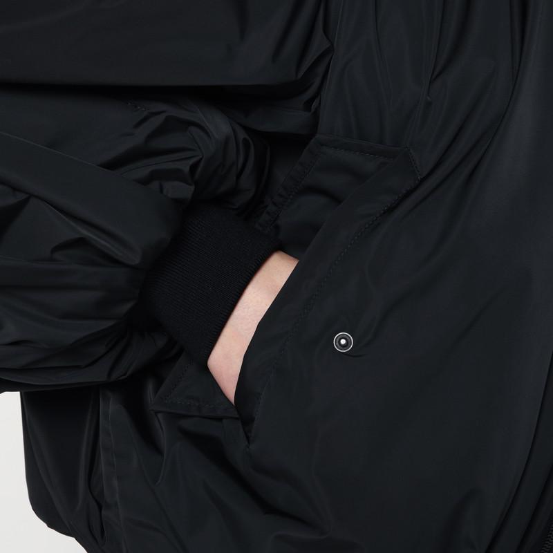 ジャケット Balenciaga Draped black bomber jacket in technical micro-fai Balenciaga Draped black bomber jacket in technical micro