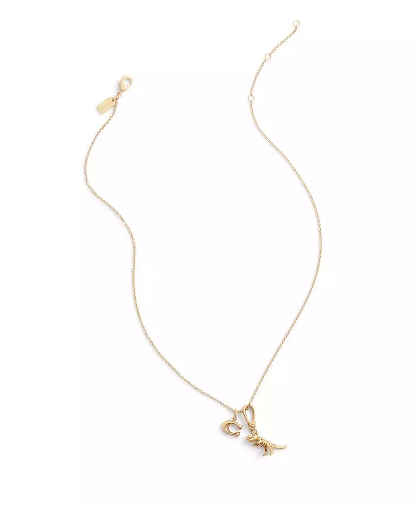 Coach Gold Collectible Signature Rexy Dino Charms 4
