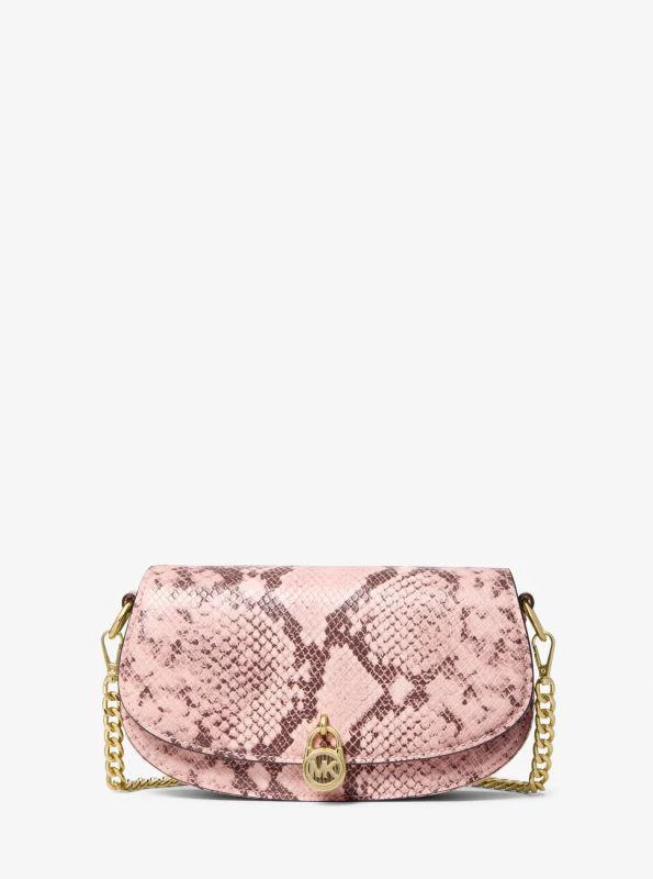 Michael Kors Mila Small Snake Embossed Crossbody Bag