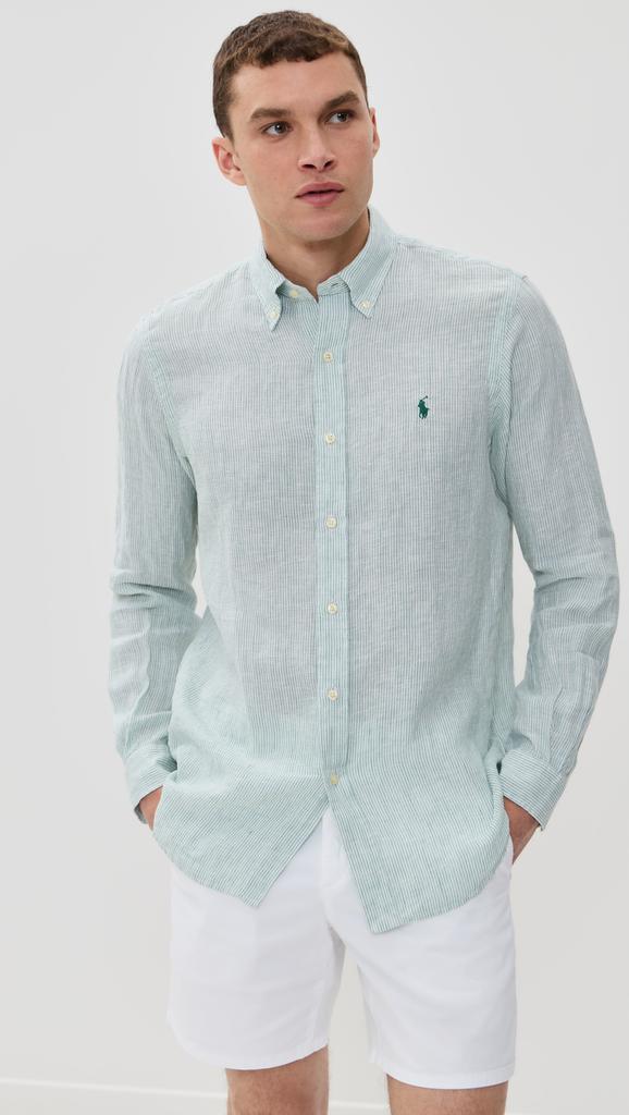 Ralph Lauren Striped Long Sleeve Linen Shirt