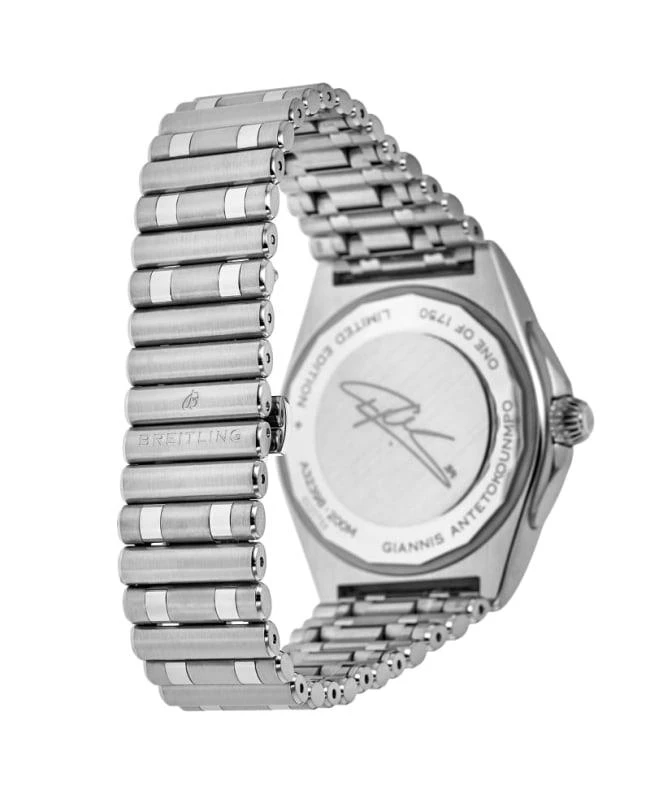 BREITLING Breitling Chronomat Automatic GMT 40 Giannis Antetokounmpo Limited Edition Green Dial Steel Men's Watch A32398A11L1A1 4