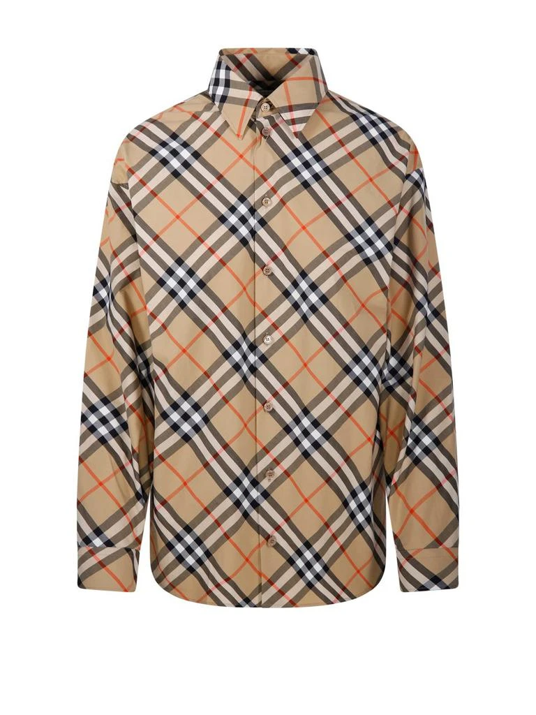 Burberry Burberry Check Printed Long Sleeved Shirt from Cettire