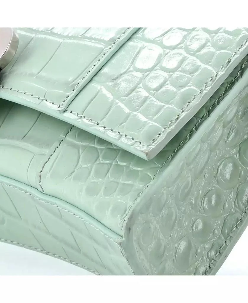 Pre-Owned Balenciaga Hourglass Chain Wallet Embossed Leather 6