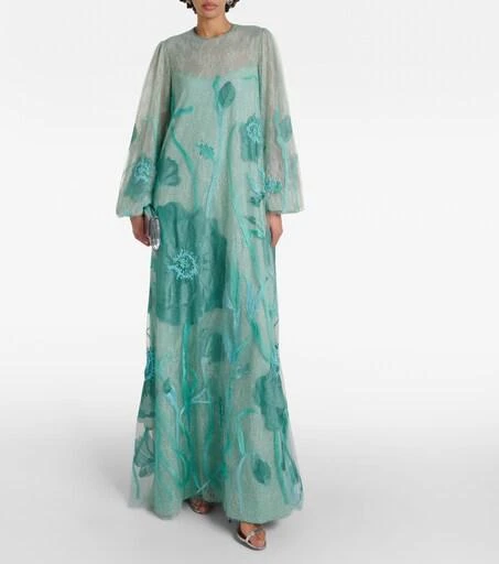 Costarellos Yesenia embroidered tulle gown - 38 Costarellos Yesenia embroidered tulle gown - 38