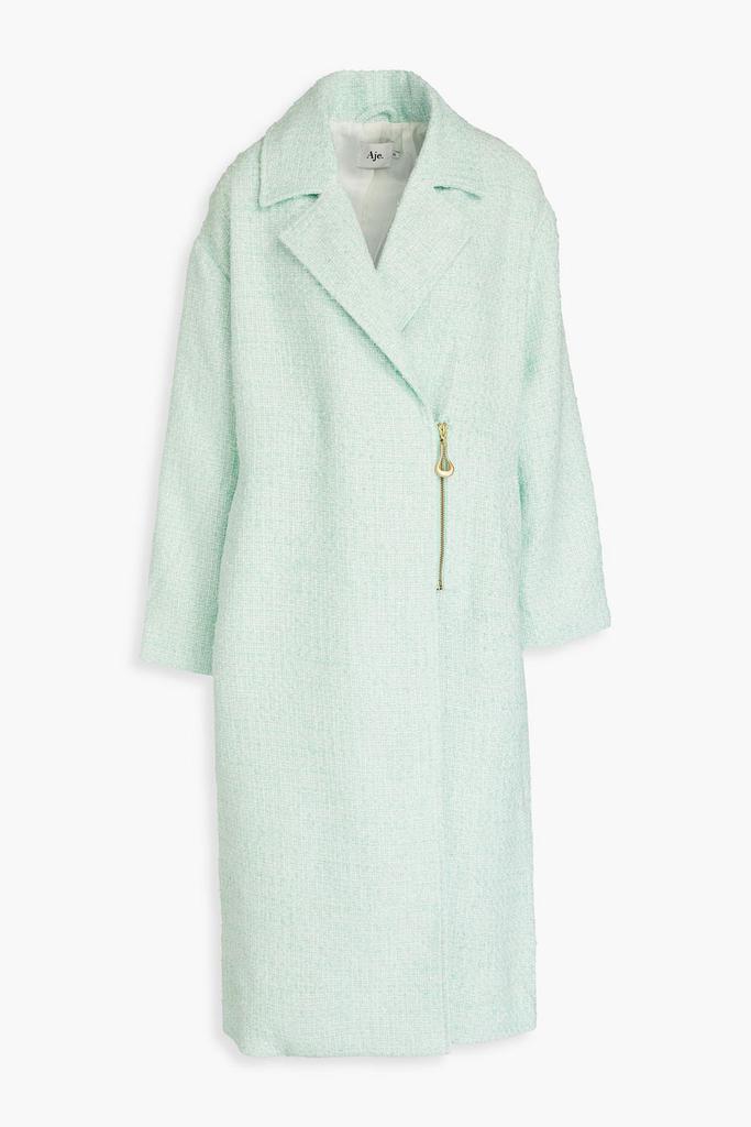 Aje Aurore metallic bouclé-tweed coat