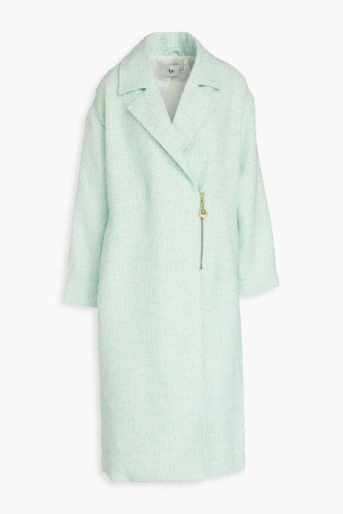 Aje Aurore metallic bouclé-tweed coat 1
