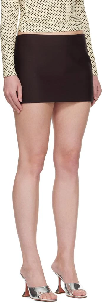 Khaite Burgundy Jett Miniskirt 2