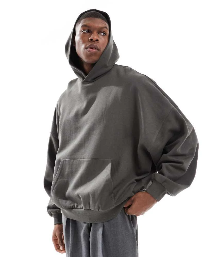 ASOS ASOS DESIGN essential extreme oversized hoodie in khaki 1