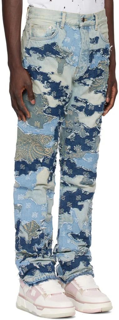 AMIRI Indigo Patchwork Camo Jeans 2