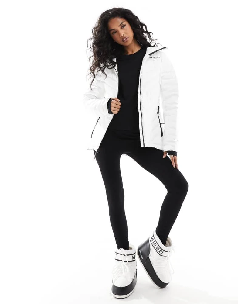 Columbia Columbia Bird Mountain III insulated ski jacket in white 3