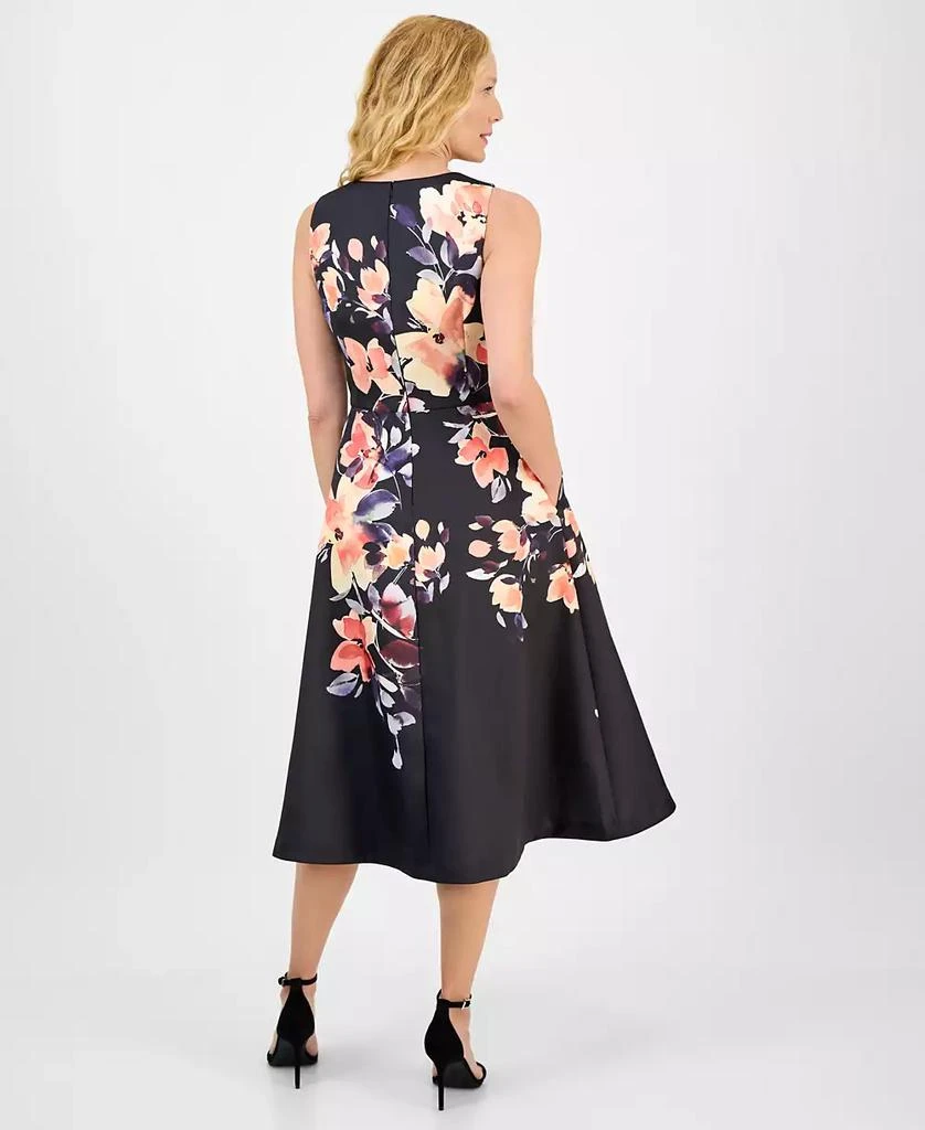 julia jordan Women's Printed Sleeveless Midi Dress 5