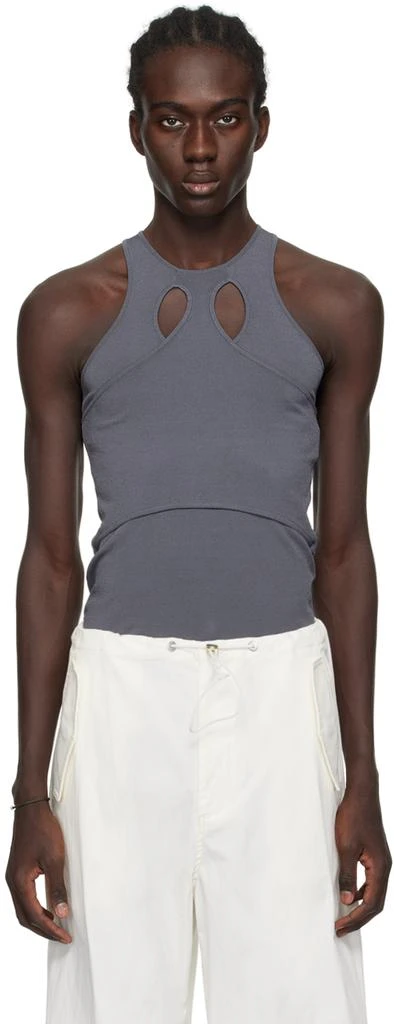 Dion Lee Gray Mobius Loop Tank Top 1