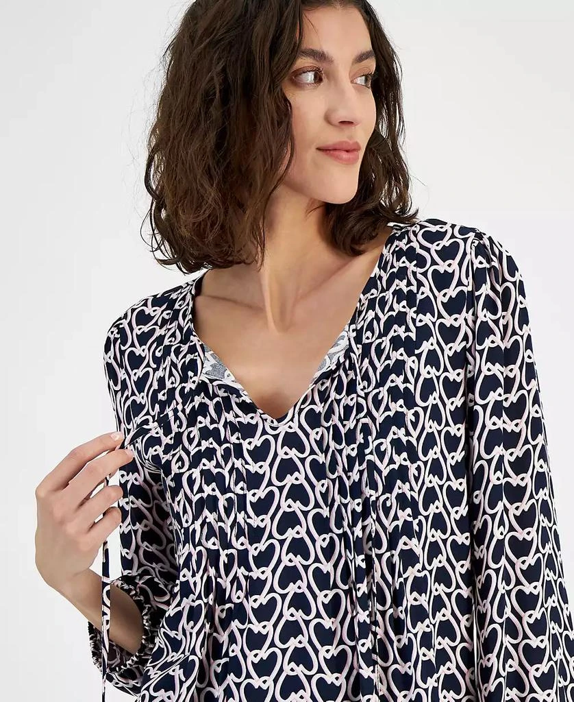 Tommy Hilfiger Women's Heartlock Pintuck Long-Sleeve Blouse 3