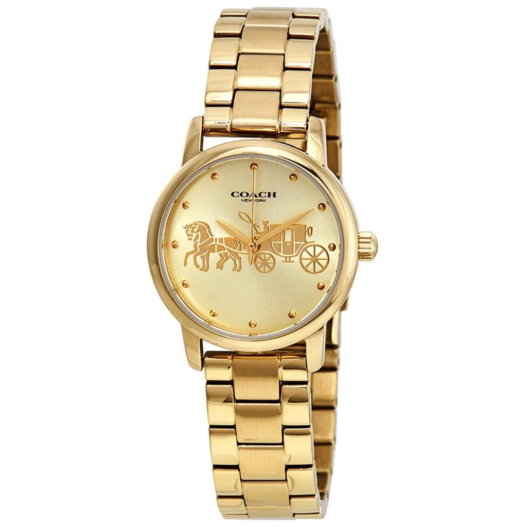 Coach Women's Grand Gold Dial Watch 1