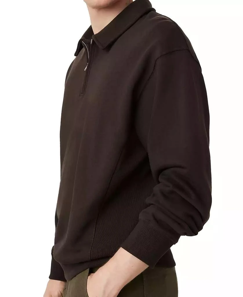 Frank And Oak Men's Loose-Fit 1/2-Zip French Terry Sweatshirt 3