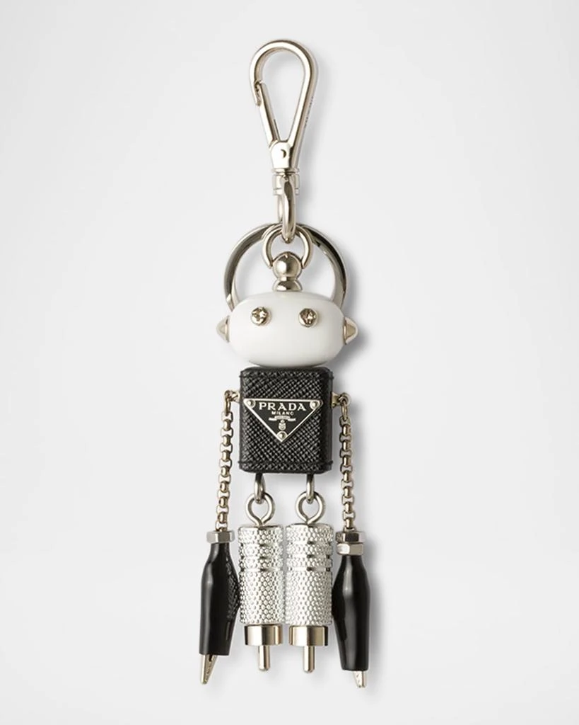 Prada Robot Saffiano Leather Bag Charm 1