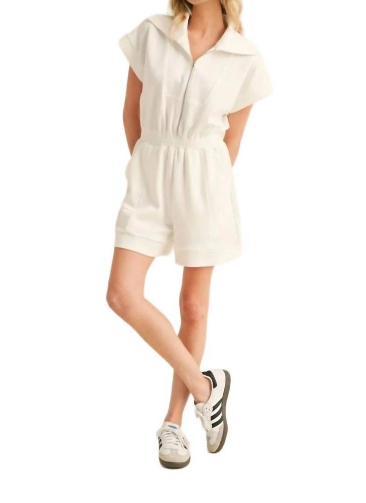 Jodifl For The Girls Zip Romper In White