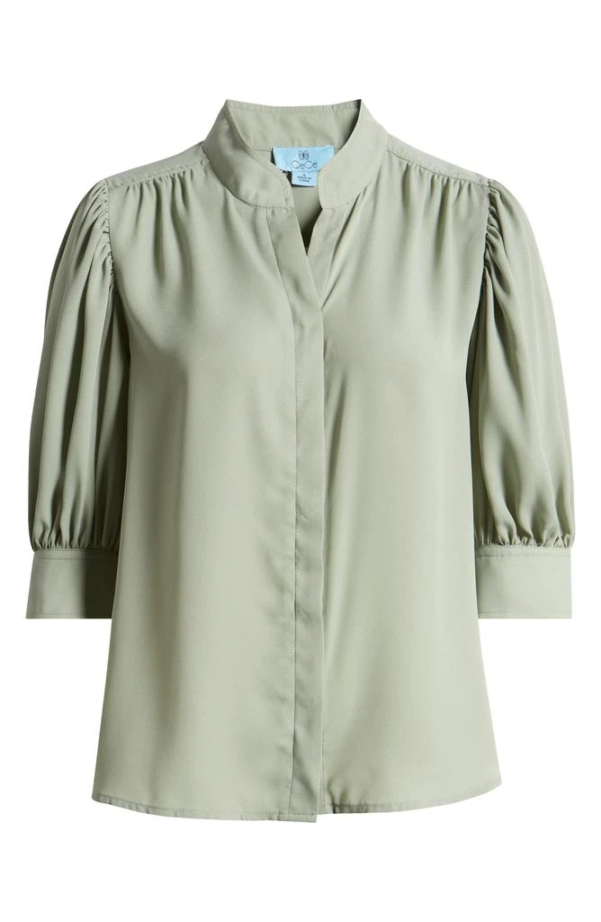 CeCe Puff Sleeve Button-Up Shirt 5