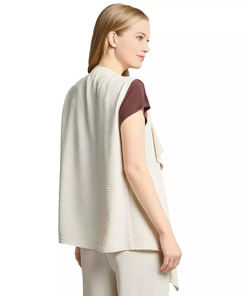 JONES NEW YORK Women's Cascade-Lapel Open-Front Vest 2