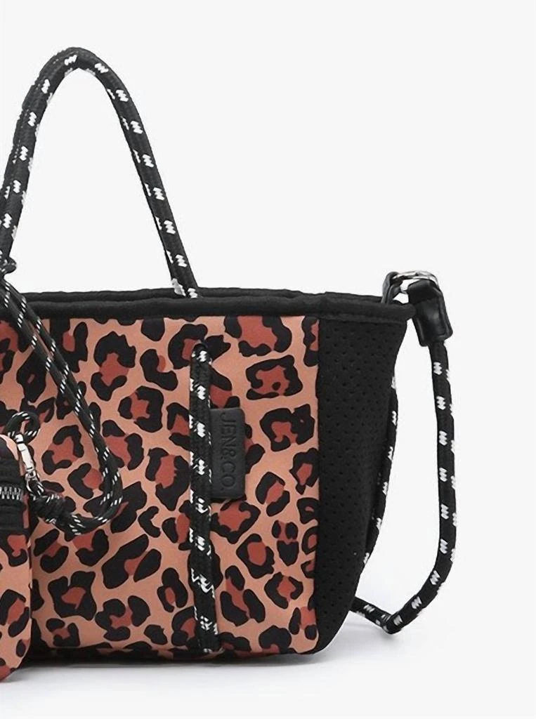 Jen & Co. Mini Neoprene Bag In Brown 2