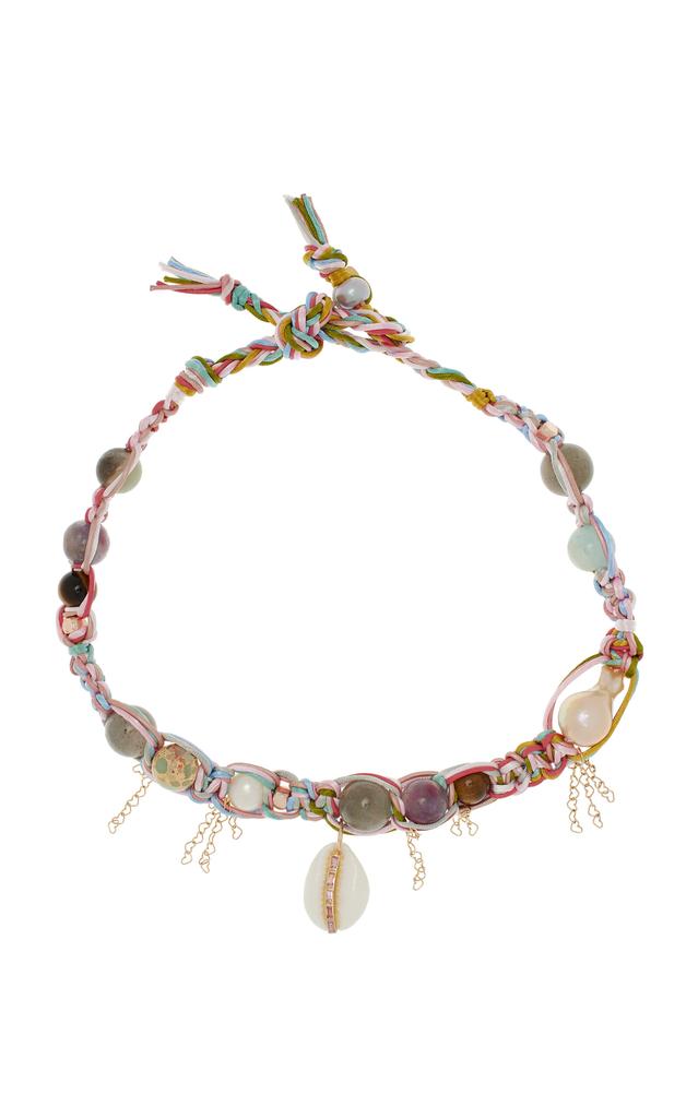 Joie DiGiovanni Joie DiGiovanni - 18K Yellow Gold Sapphire Shell Multi-Stone Necklace - Pink - OS - Moda Operandi - Gifts For Her